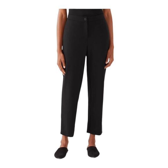 Eileen Fisher Flex Ponte Slouchy Ankle Pant - Picture 1 of 11